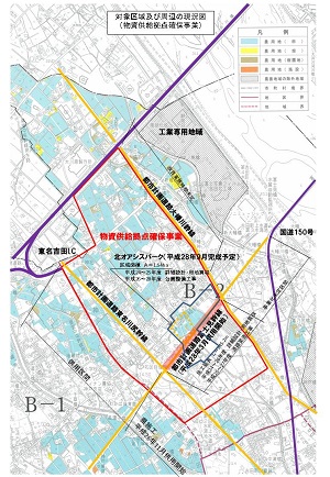 物資供給拠点確保事業事業統括図